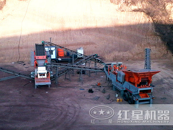 移動式破碎站生產現場
