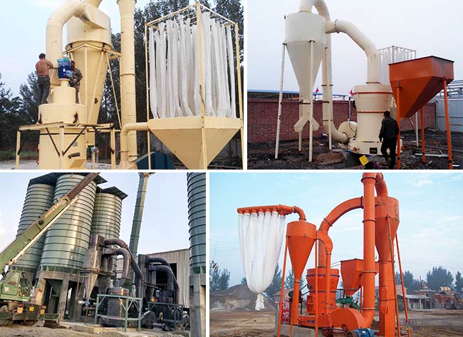 高嶺土磨粉機生產現場