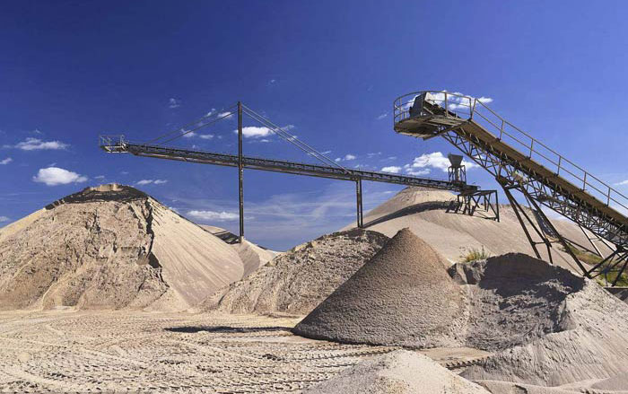 建筑用砂之機制砂現場