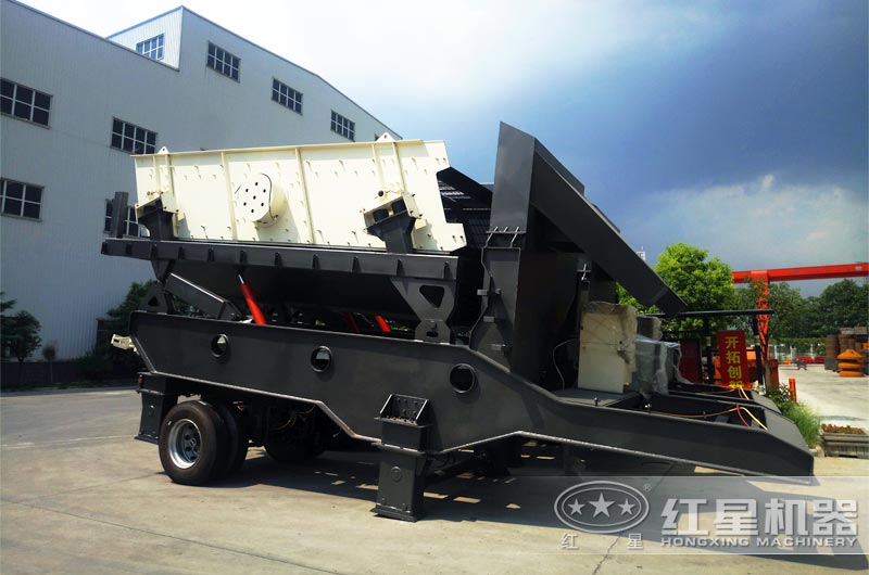 輪胎式移動振動篩 輪胎式移動振動篩