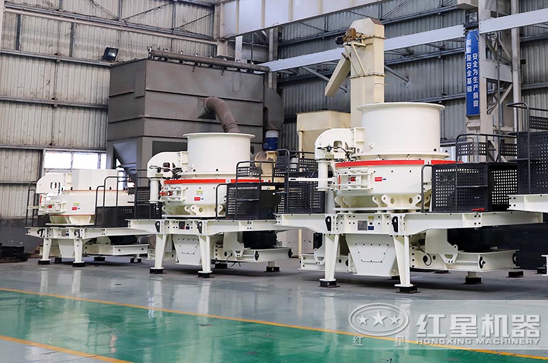 河卵石制砂機廠區展示