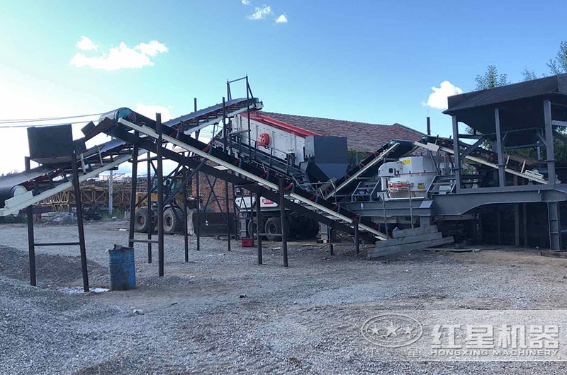 移動制砂生產現場圖 移動制砂生產現場圖