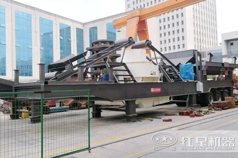 移動式石英石制砂機廠區實拍圖