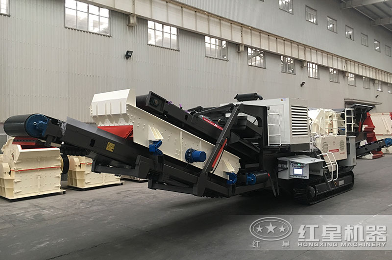 移動式煤矸石制砂設(shè)備，移動式破碎站