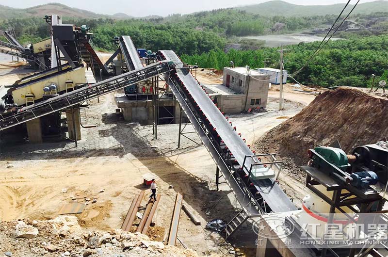 石頭粉碎成沙子生產線