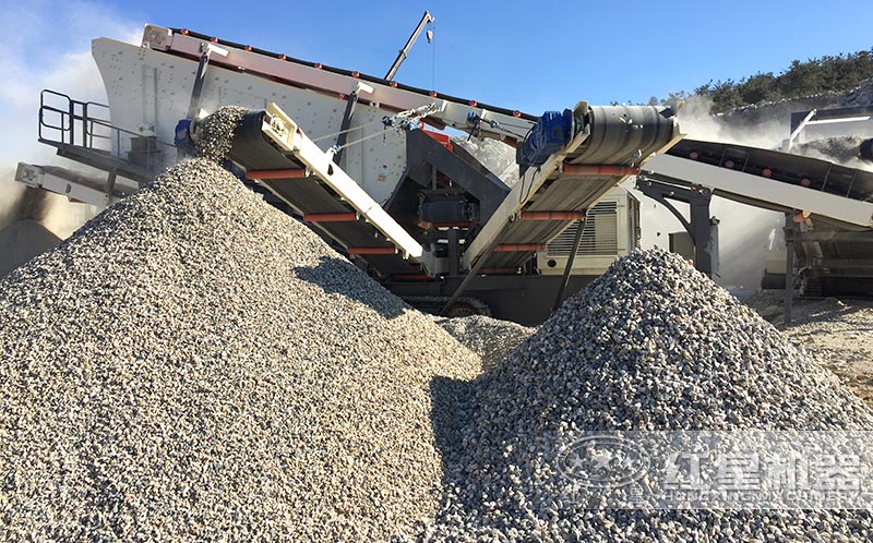毛石粉碎成石子，成品規格滿足各種需求
