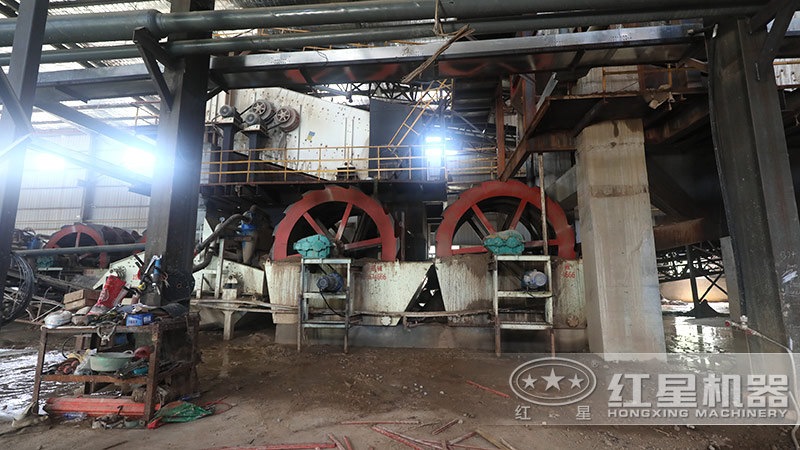 環保型輪斗洗沙機在砂石生產線必備